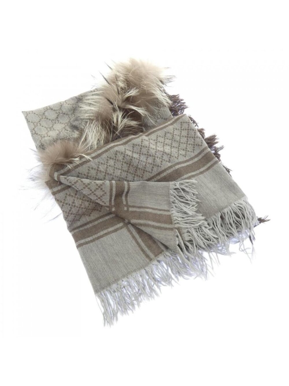 Gucci Stole Scarf Brown
